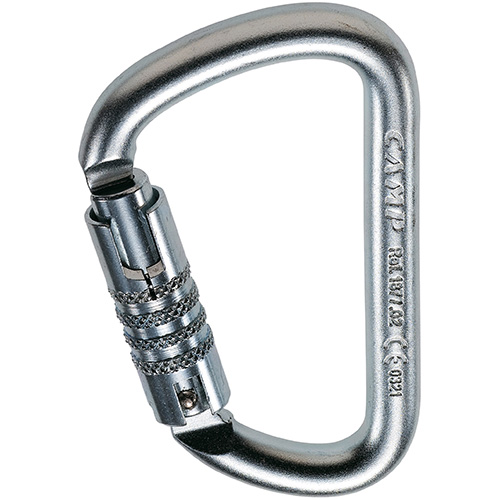 CAMP 187702 STEEL D PRO 3 LOCK 三段鎖鋼製D形環