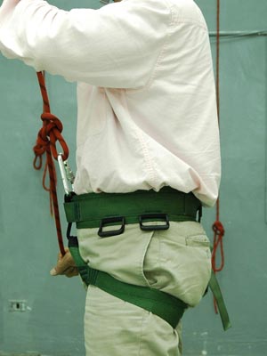 馬克６號　(攀登用安全吊帶)　(腰式下半身)使用圖-側面