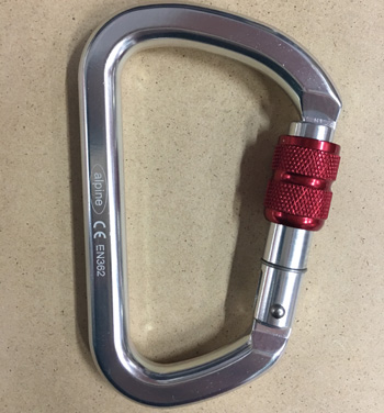 台製alpine手轉鎖鋁合金D型環