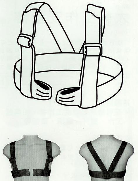 歐洲型安全帶　(攀登用安全吊帶)　(胸式上半身)
