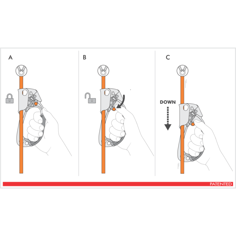 Climbing Technology QUICK’UP 手柄上升器(左)