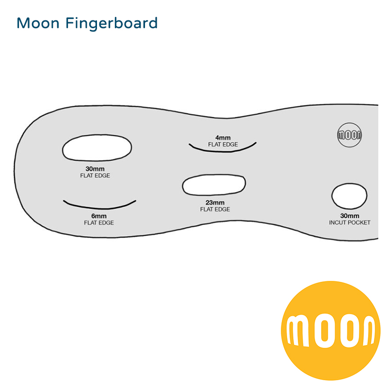 Moon Fingertboard 指力板（白色-5孔）
