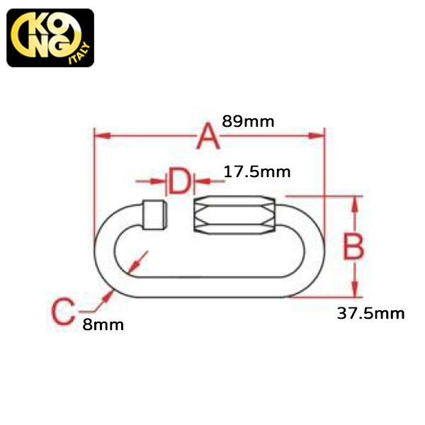 KONG QUICK LINK OVAL LONG 橢圓連接環