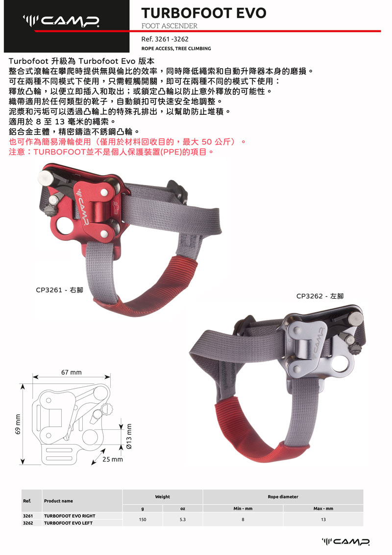 CAMP TURBOFOOT EVO 腳式上升器