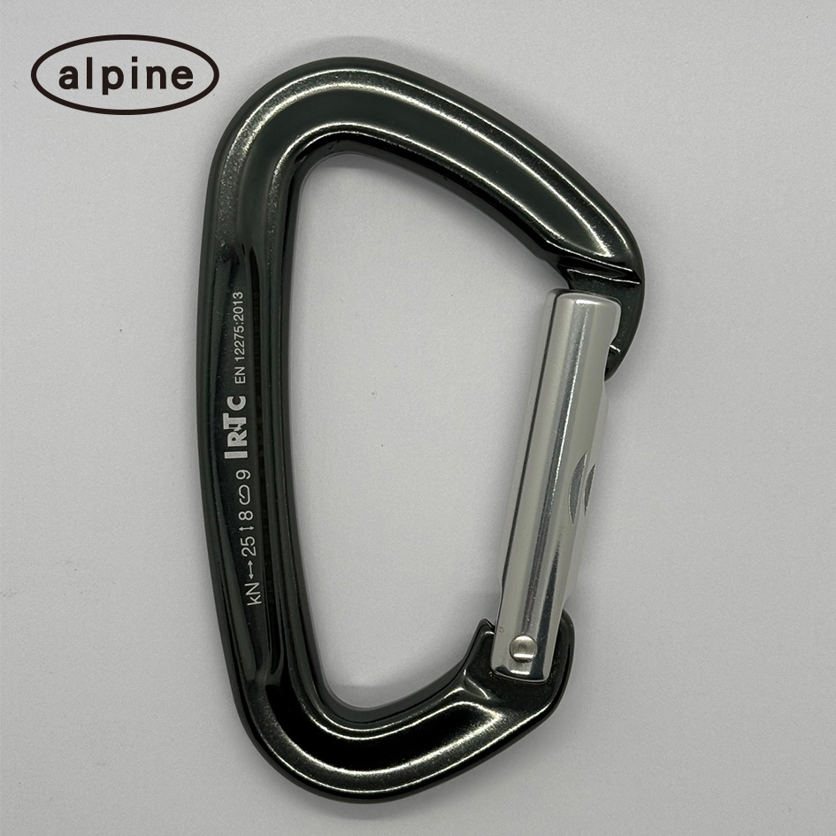 ALPINE D形鋁合金直口鉤環