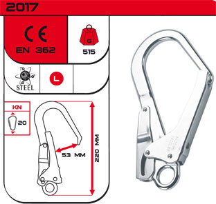C.A.M.P. 2017 鋼製大掛鉤/鷹架鉤