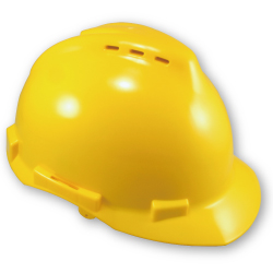 ABS武士型工程安全帽(新款-有通風孔)