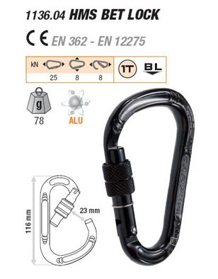 C.A.M.P. 1136 HMS Bet Lock 鋁合金鉤環